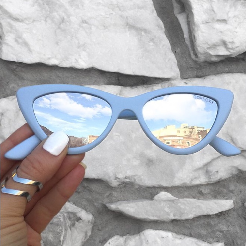 3 Blue Cateye Sunglasses | MATRIX | TOPFOXX.